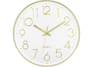 Analog clock with seconds hand